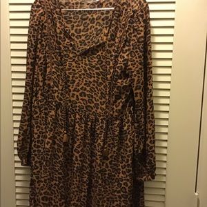 Time & True Leopard Print Dress